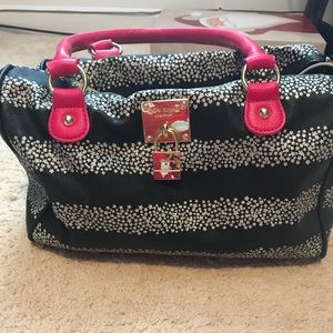 Pink and black Bestey Johnson bag